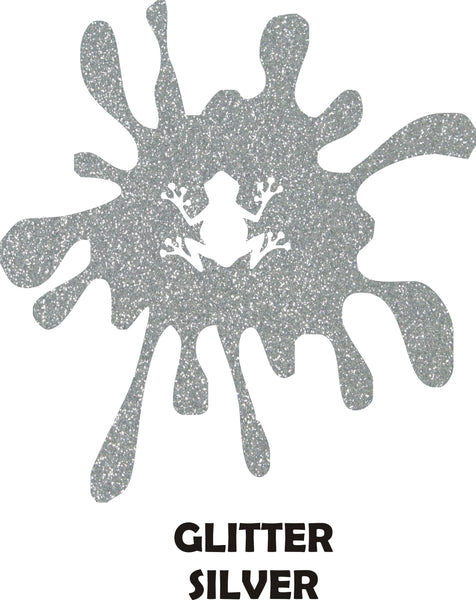 Silver Glitter - Heat Transfer Vinyl Sheets