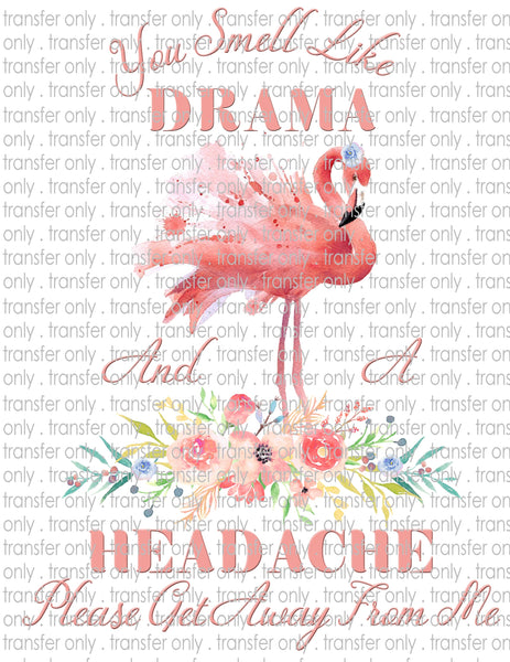 Drama Flamingo - Waterslide, Sublimation Transfers