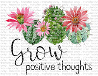 Positive Thoughts - Waterslide, Sublimation Transfers