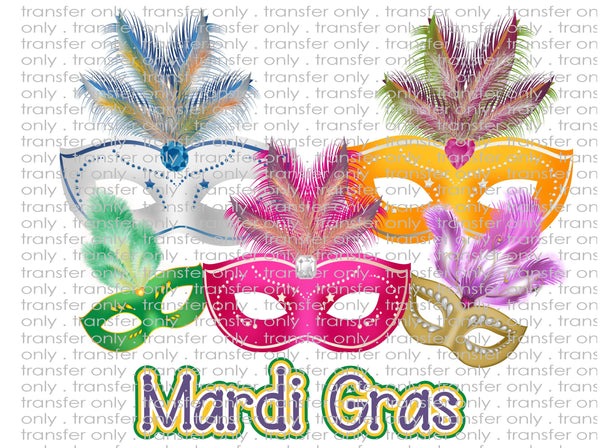 Mardi Gras - Waterslide, Sublimation Transfers