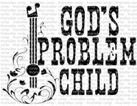 God's Problem Child - Waterslide, Sublimation Transfers