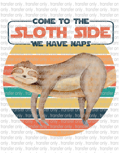 Sloth Side - Waterslide, Sublimation Transfers