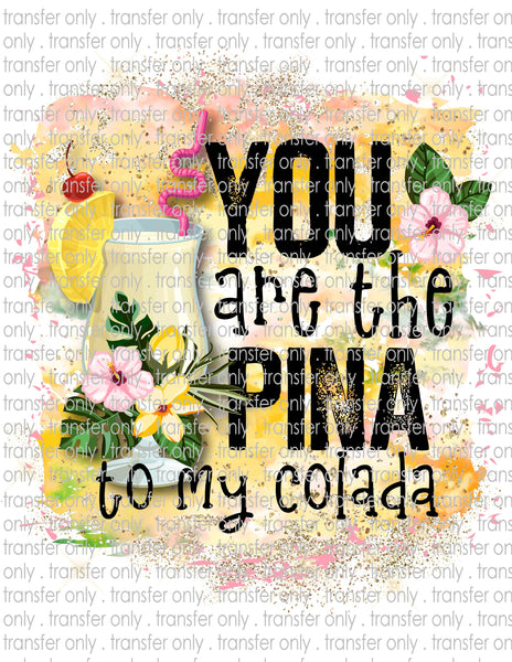 You're the Pina to my Colada - Waterslide, Sublimation Transfers