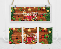 Christmas Cocoa - Coffee Mug Wrap - Sublimation Transfers