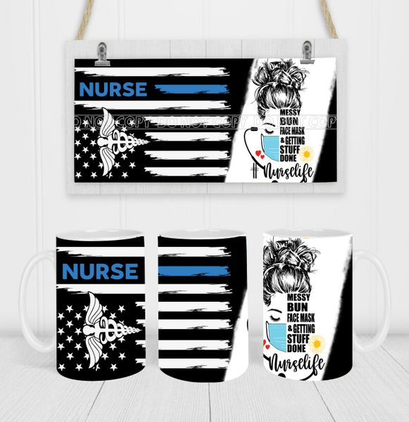 Nurse - Coffee Mug Wrap - Sublimation Transfers