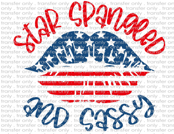 Star Spangled Sassy - Waterslide, Sublimation Transfers