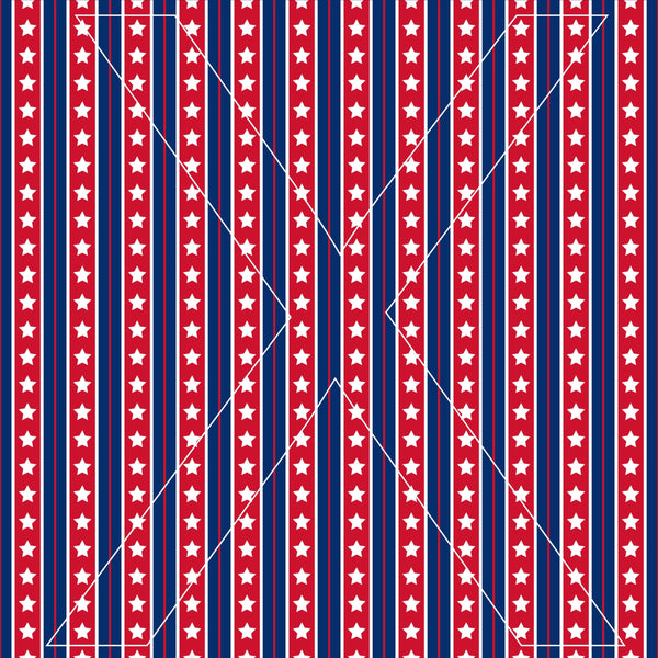 American Flag - Full Pattern - Waterslide, Sublimation Transfers