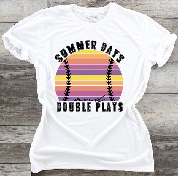 Summer Days and Double Plays - Waterslide, Sublimation Transfers