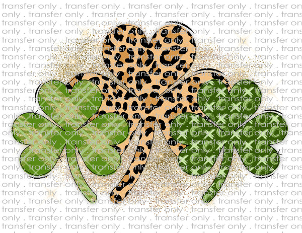St. Patricks' Day Clover - Waterslide, Sublimation Transfers