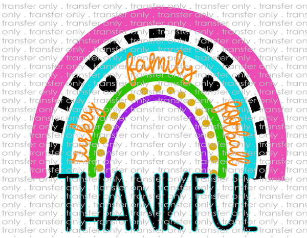 Thanksgiving Rainbow - Waterslide, Sublimation Transfers