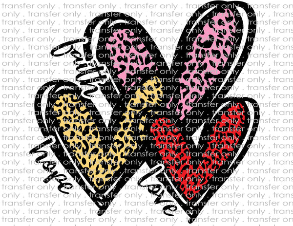 Valentine's Linked Hearts - Waterslide, Sublimation Transfers