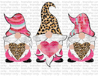 Valentine's Gnomes - Waterslide, Sublimation Transfers