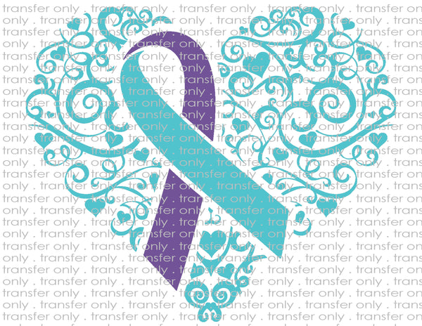 Suicide & Mental Health Awareness - Waterslide, Sublimation Transfers