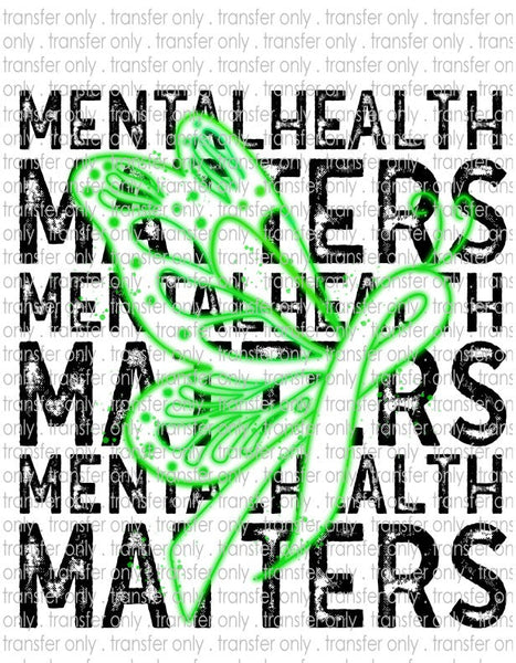 Mental Health Matters  - Waterslide, Sublimation Transfers