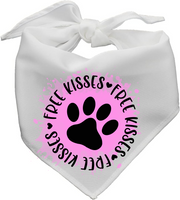 Free Kisses - Pet Bandanna - Sublimation Transfers