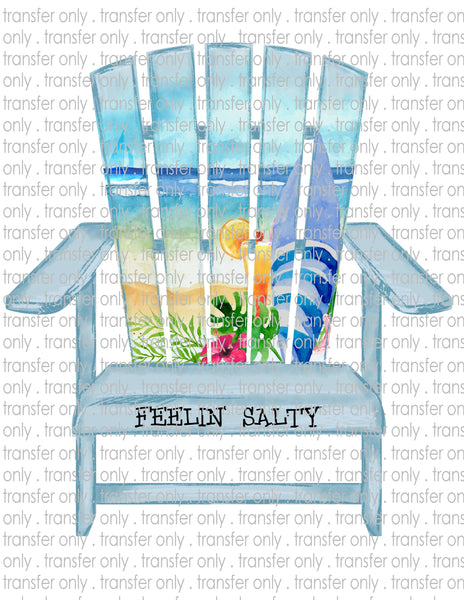 Watercolor Beach Chair - Waterslide, Sublimation Transfers