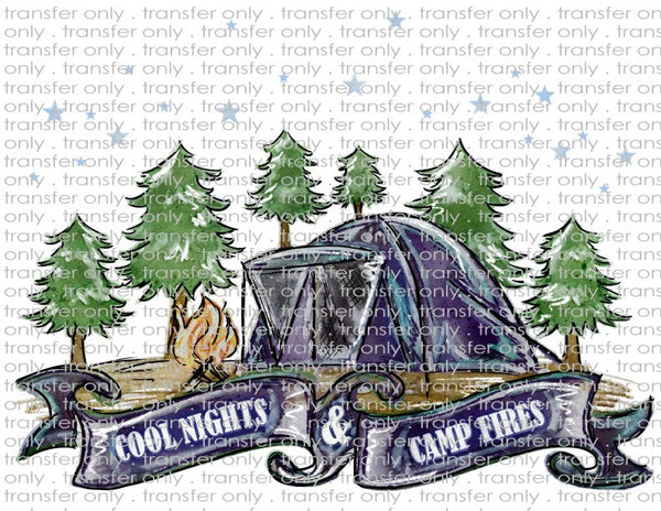 Cool Nights & Campfires - Waterslide, Sublimation Transfers