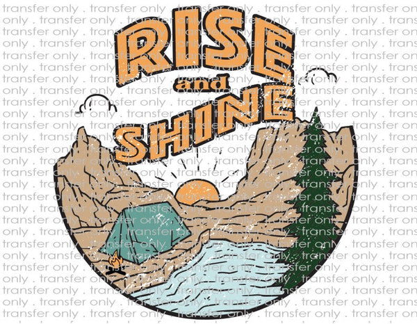 Camping Rise & Shine - Waterslide, Sublimation Transfers