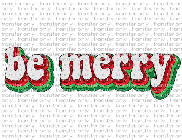Retro Be Merry - Waterslide, Sublimation Transfers