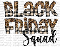 Black Friday Squad - Waterslide, Sublimation Transfers