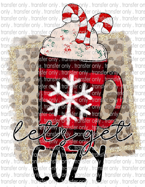 Let's Get Cozy Mug - Waterslide, Sublimation Transfers