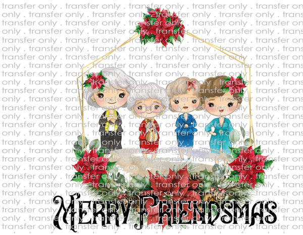 Merry Friendmas - Waterslide, Sublimation Transfers