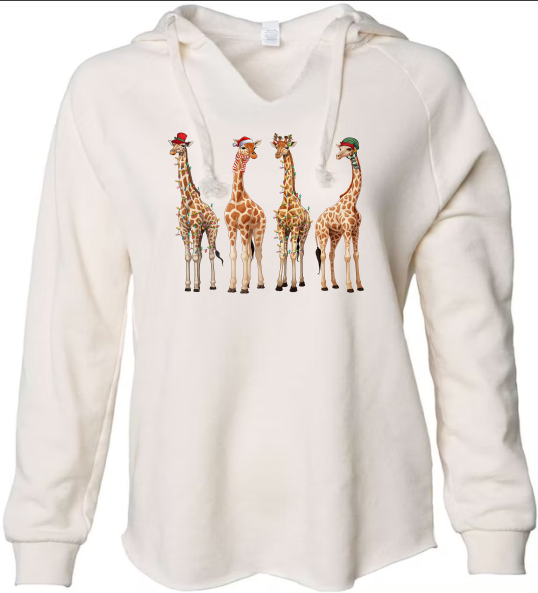 Christmas Giraffes - DTF Transfer