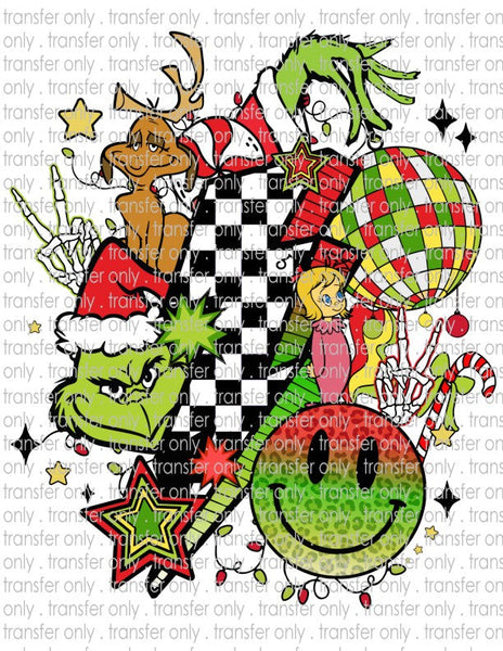 Green Man Christmas - Waterslide, Sublimation Transfers