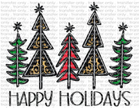 Happy Holidays - Waterslide, Sublimation Transfers