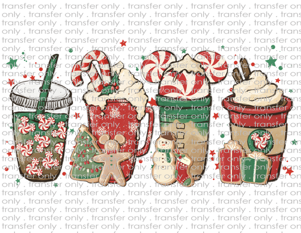 Christmas Coffees - Waterslide, Sublimation Transfers