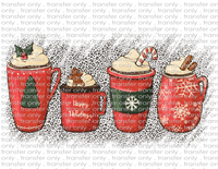 Christmas Coffees - Waterslide, Sublimation Transfers