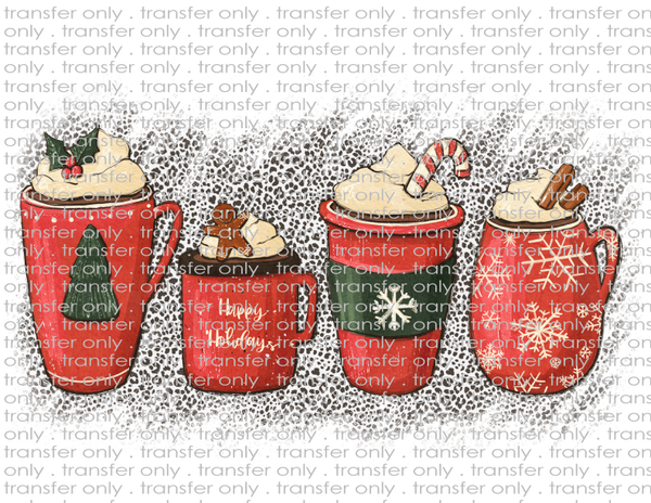 Christmas Coffees - Waterslide, Sublimation Transfers