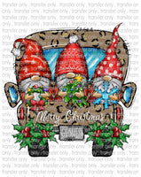 Christmas Vintage Truck - Waterslide, Sublimation Transfers