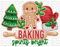 Baking Spirits Bright - Waterslide, Sublimation Transfers