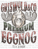 Christmas Movie Eggnog - Waterslide, Sublimation Transfers