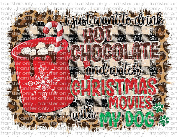 Christmas Movies with My Dog - Waterslide, Sublimation Transfers