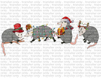 Christmas Possums - Waterslide, Sublimation Transfers