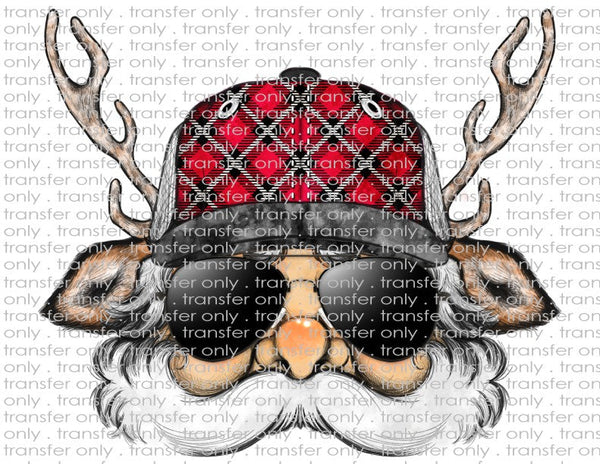 Trucker Hat & Antlers Santa - Waterslide, Sublimation Transfers