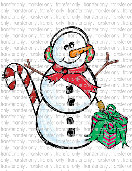 Christmas Snowman - Waterslide, Sublimation Transfers