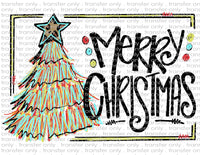 Merry Christmas - Waterslide, Sublimation Transfers