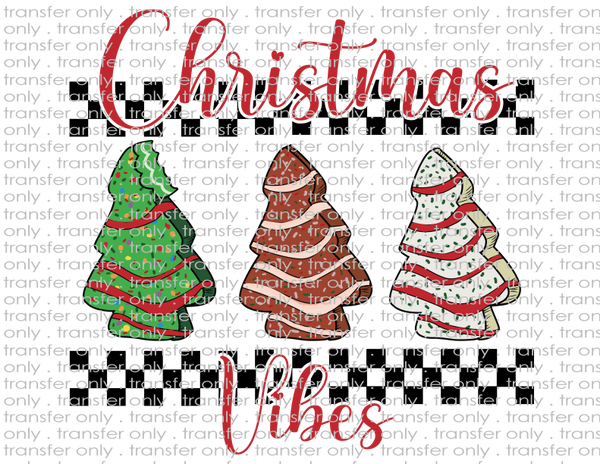 Christmas Vibes - Waterslide, Sublimation Transfers