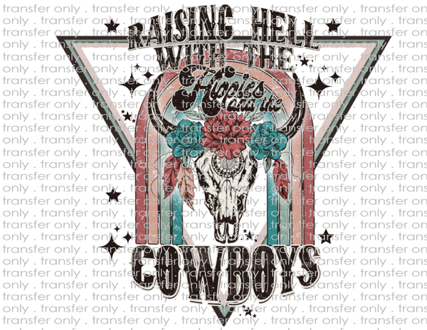 Raising Hell With The Hippies & Cowboys - Waterslide, Sublimation Transfers