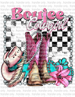 Boujee Cowgirl - Waterslide, Sublimation Transfers