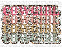 Cowgirl - Waterslide, Sublimation Transfers
