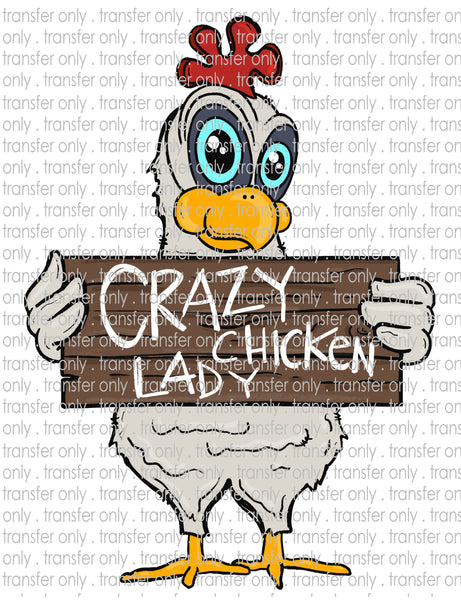 Crazy Chicken Lady - Waterslide, Sublimation Transfers