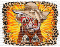 Summer Highlander Cow - Waterslide, Sublimation Transfers