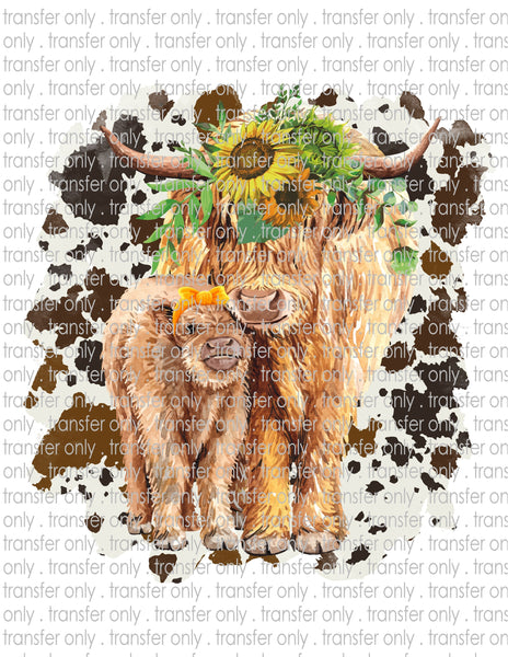 Highland Cow Mama - Waterslide, Sublimation Transfers