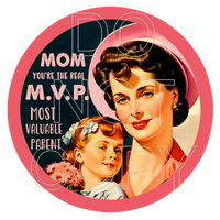 Vintage Mom - Round Template Transfers for Coasters