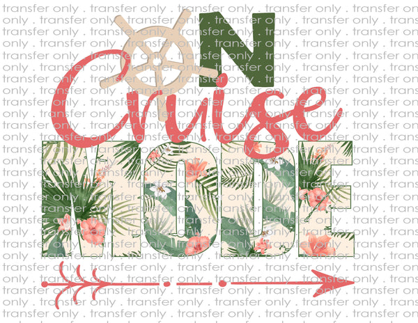 On Cruise Control - Waterslide, Sublimation Transfers