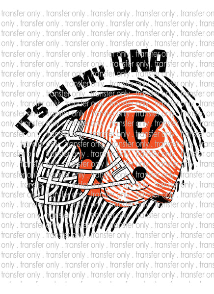 Waterslide, Sublimation Transfers - DNA Football - Bengals